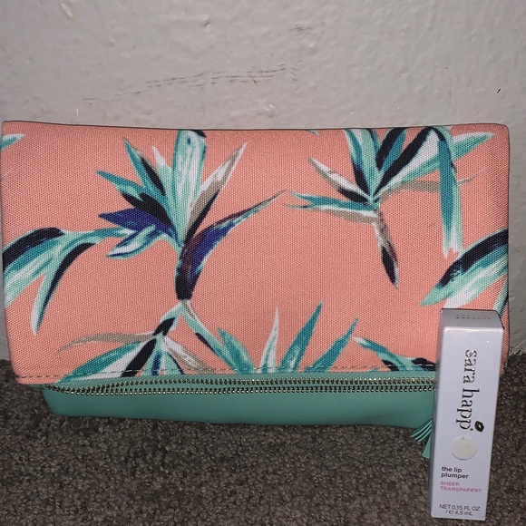 Rachel Pally Aqua and Peach Clutch - Picture 12 of 13